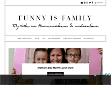 Tablet Screenshot of funnyisfamily.com